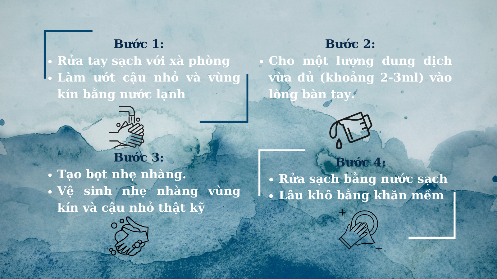 Các bước sử dụng dung dịch vệ sinh nam đúng cách