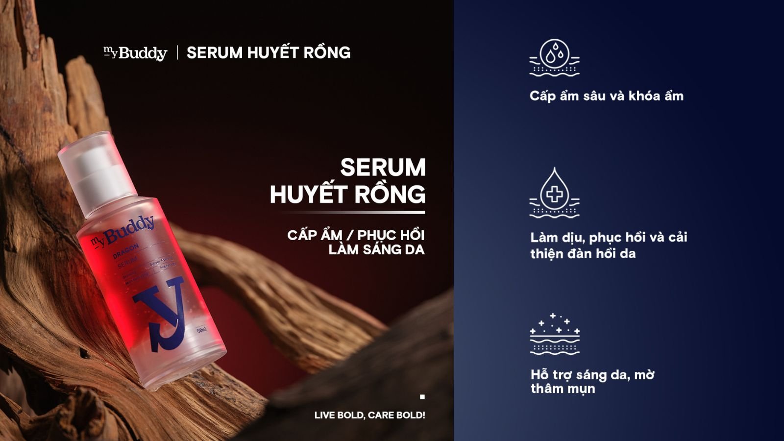 Serum huyết rồng myBuddy giúp phục hồi da hiệu quả