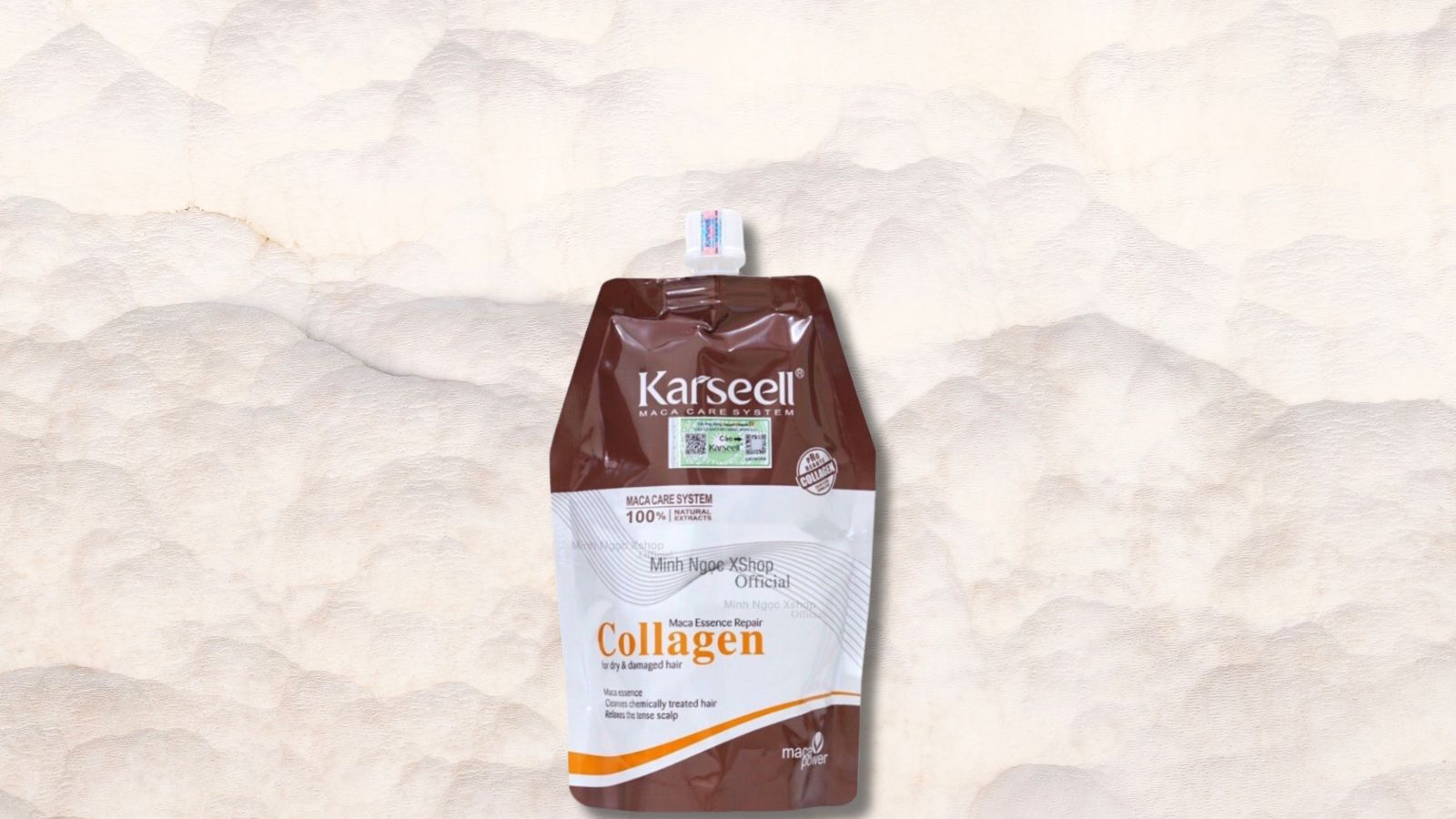 Kem ủ tóc phục hồi siêu mượt Collagen Karseell Maca .