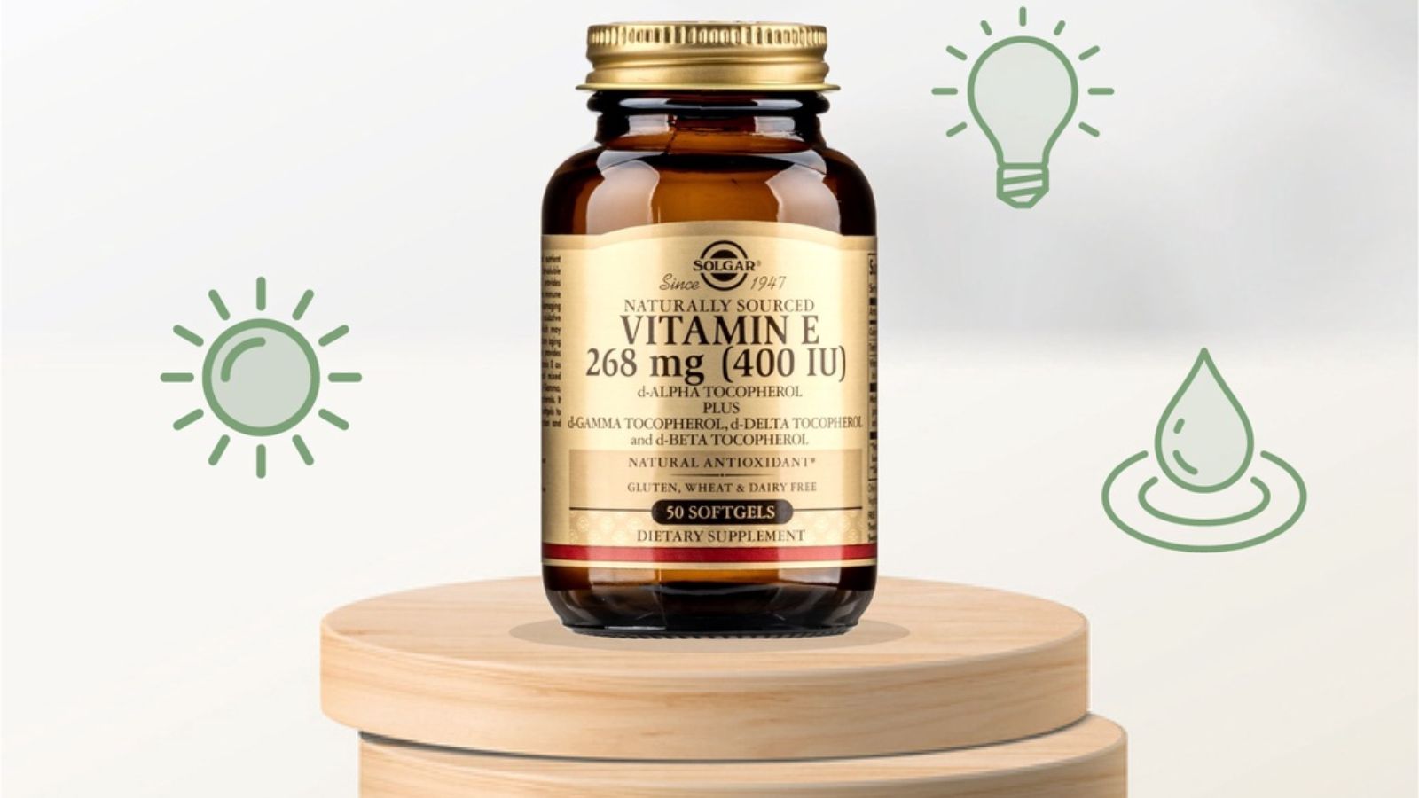 Solgar Vitamin E 400 IU.